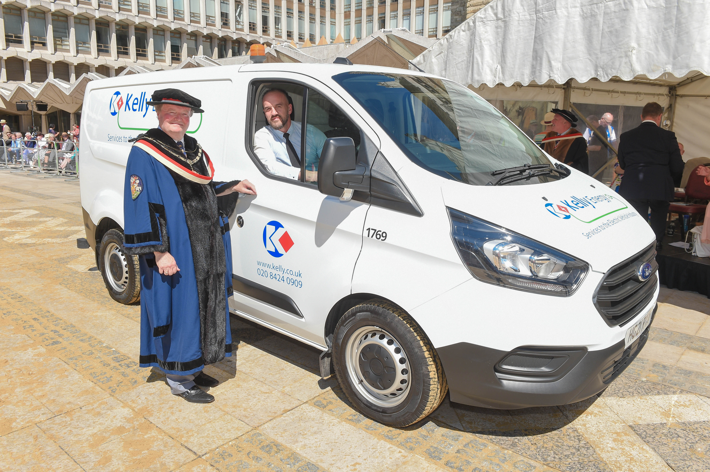 Kelly Group’s 1983 CF250 Bedford Van and Hybrid Ford Transit Custom Van Showcased at                                                                            London’s Cart Marking Parade 2022