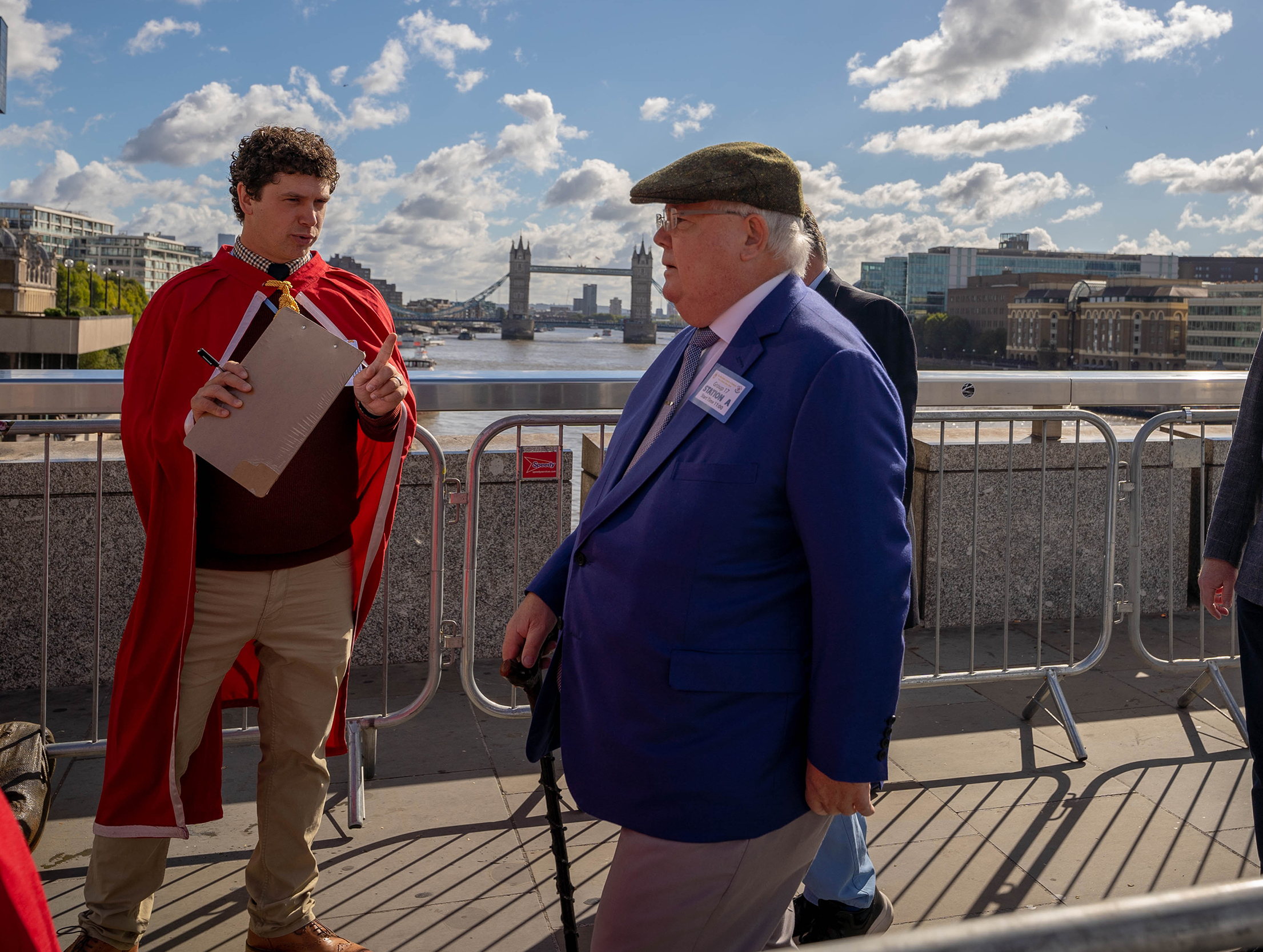 Tim Kelly, Freeman of the City of London Drives Sheep Across London Bridge